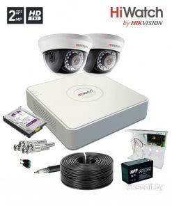 Комплект видеонаблюдения на 2 камеры HD-TVI 2Mp HiWatch