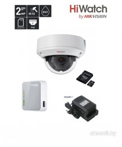Комплект видеонаблюдения №2 IP 2Мп SD HiWatch